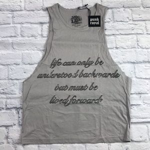 Sleeveless T-Shirt Punk Royal color gray